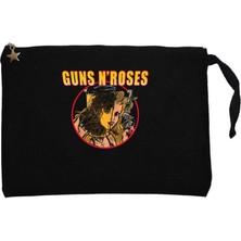 Guns N Roses Woman Siyah Clutch Astarlı Cüzdan / El Çantası