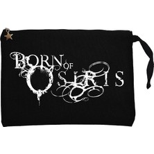 Born Of Osiris Black Siyah Clutch Astarlı Cüzdan / El Çantası
