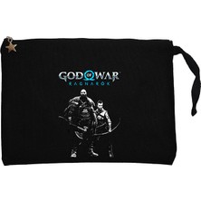 God Of War Ragnarok Atreus Kratos Siyah Clutch Astarlı Cüzdan / El Çantası