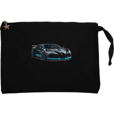 Bugati Car Siyah Clutch Astarlı Cüzdan / El Çantası
