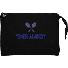 Tennis Academy Siyah Clutch Astarlı Cüzdan / El Çantası