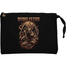 Dying Fetus Art Classic Siyah Clutch Astarlı Cüzdan / El Çantası