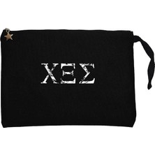 Rotting Christ Logo Siyah Clutch Astarlı Cüzdan / El Çantası