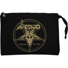 Venom Welcome To Hell Siyah Clutch Astarlı Cüzdan / El Çantası