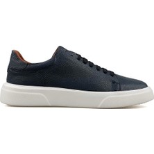 Lufian Tommy Erkek Deri Sneaker Ayakkabı Lacivert 111230280
