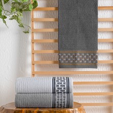 Schafer Home Plain Jakarlı Havlu 70X140-ANTRASIT