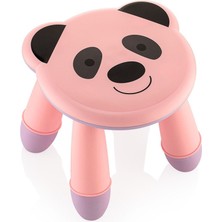 Panda Desenli Renkli Sevimli Çocuk Taburesi Banyo Yükseltici Bebek Çocuk Sandalyesi