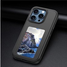 Vivaverse Dijital Nfc Serisi Apple Iphone 15 Siyah Telefon Kılıfı- Fotoğraf Yansıtma