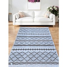 Staywithlove Kilim Çift Taraflı Lüks Dokuma Kilim Çamaşır Makinesinde Yıkanabilir Pamuklu Dokuma Bej- Krem Kilim