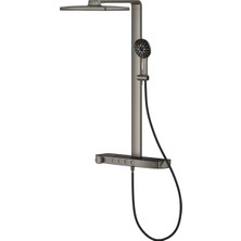 Rainshower Aqua Pure Duvara Monte Termostatik Bataryalı Duş Sistemi (Grafit/füme) Grh 100961AL00