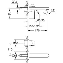 Grohe Eurocosmo 2 Delikli Lavabo Bataryası S- Boyut Grh 19381000