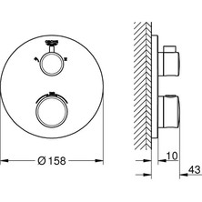 Grohe Grohtherm Termostatik Banyo/ duş Bataryası Grh 24076000