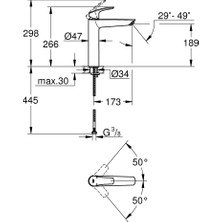 Grohe Eurosmart Tek Kumandalı Lavabo Bataryası Xl- Boyut Grh 239712433
