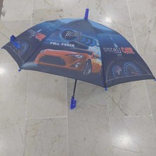 8 Tel Oto Çocuk Şemsiye Erkek Lacivert Araba Yarış Hız 1 Adet