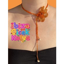 "ibiza Girl Çiçek Kolye" El Yapımı Ürün