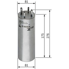 Yakit Filtresi [ Volkswagen Transporter V 1.9/2.0/2.5 Tdi, Transporter Vi 2.0 Tdi 2015 -, Touareg 2.5 R5 Tdi 03-10 ] Dpmah
