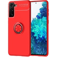 Galaxy S21 Kılıf Tstk Ravel Silikon Kapak-Kırmızı