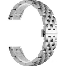 Gear S3 (22MM) Uyumlu Krd-20 Metal Kordon Tstk - Gümüş