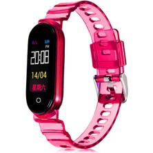 Xiaomi Mi Band 5 Krd-27 Uyumlu Kordon Tstk - Pembe