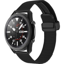 Huawei Honor Magic 2 46MM Uyumlu Krd-85 22MM Metal Kordon Tstk - Siyah