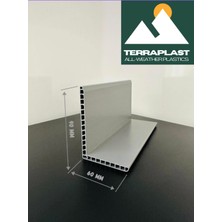 Plastik Köşebent L Profil | Pakette 4 Adet | 60 x 90 mm | Çift Cidar- Yüksek Dayanım 