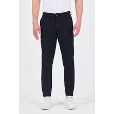 Theseason Erkek Siyah Likralı Kırışmaz Lastikli Comfort Fit Chino Pantolon
