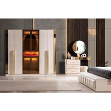 Alyans %100 Mdf Şömineli Yatak Odası Takımı