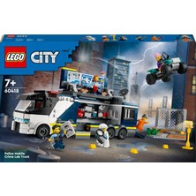 LEGO City Polis Mobil Suç Laboratuvarı Kamyonu 60418-7 Yaş ve Üstü (674 Parça)