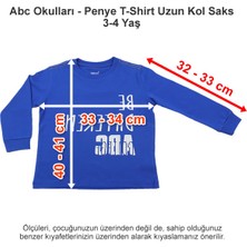 Abc Okulları Penye T-Shirt Uzun Kol Saks 3-4 Yaş