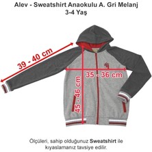 Alev Okulları Sweatshirt Anaokulu Açık Gri Melanj 3-4 Yaş