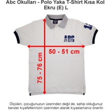 Abc Okulları Polo Yaka T-Shirt Kısa Kol Ekru (E) L