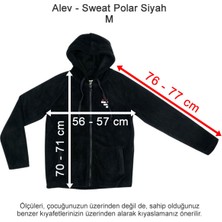 Alev Okulları Sweat Polar Siyah M