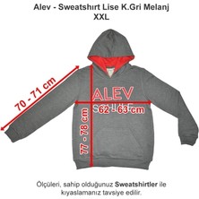 Alev Okulları Sweatshirt Lise Koyu Gri Melanj Xxl