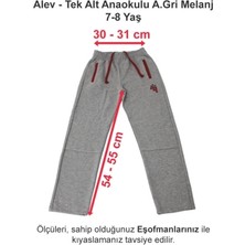 Alev Okulları Tek Alt Anaokulu Açık Gri Melanj 7-8 Yaş