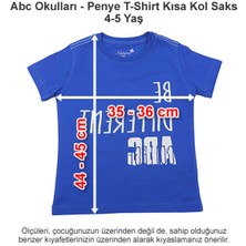 Abc Okulları Penye T-Shirt Kısa Kol Saks 4-5 Yaş