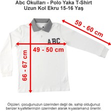 Abc Okulları Polo Yaka T-Shirt Uzun Kol Ekru 15-16 Yaş