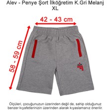 Alev Okulları Penye Şort Ilköğretim Koyu Gri Melanj Xl