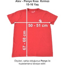 Alev Okulları Penye Kısa Kırmızı 15-16 Yaş