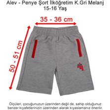 Alev Okulları Penye Şort Ilköğretim Koyu Gri Melanj 15-16 Yaş
