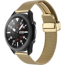 Huawei Gt2 46MM Uyumlu Krd-85 22MM Metal Kordon Tstk - Gold