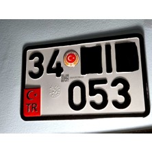 Plaka Tr Motosiklet Için Tasarlanmış Alüminyum Malzeme Motor Plaka Tr Sticker