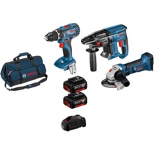 Professional Gbh 18V-20+GWS 18V-LI+GSR 18V-21+2XGBA 18V-4.0AH (Akü)+1x Gal 18V-40+CANTA Set