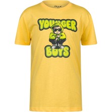 2AS Aja Çocuk Baskılı  T-Shirt Sarı 214