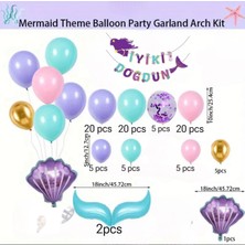 Öztürk Parti Evi Deniz Kızı Temalı Doğum Günü Balon Seti