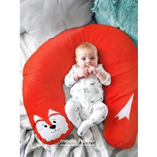 Çocuk Oyun ve Uyku Yastığı-Aktivite Yastığı Lüks Polar Kumaş (Tilki)