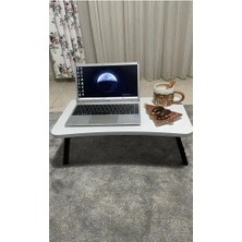 Laptop Sehpası ( Beyaz- 60 x 35 x 23 )