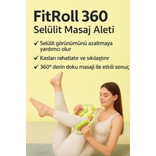 sonnenflügel FitRoll 360° BRAYT  SELÜLİT GİDERİCİ BACAK KOL  MASAJ ALETİ