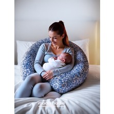 Moda Home Bedding Hamile Yastığı,emzirme yastığı,sarılma Yastığı Aktivite Yastığı Pamuk Kumaş(mavi)BEBEK YASTIĞI HEDİYELİ