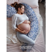 Moda Home Bedding Hamile Yastığı,emzirme yastığı,sarılma Yastığı Aktivite Yastığı Pamuk Kumaş(mavi)BEBEK YASTIĞI HEDİYELİ