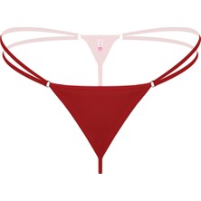 Mulvxbrf BRF02  Lastikli Kırmızı Büyük Beden G String Tanga (Mulvix)